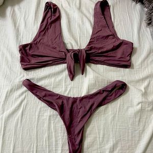Hot Miami Styles Mauve Two Piece